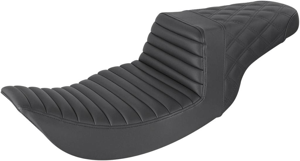Saddlemen Step-Up Seat — Front Tuck-n-Roll/Rear Lattice Stitch