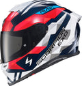 Scorpion EXO EXO-R1 Air Full Face Helmet Carbon Rastor Red/WHT/Blue LG R1C-2205