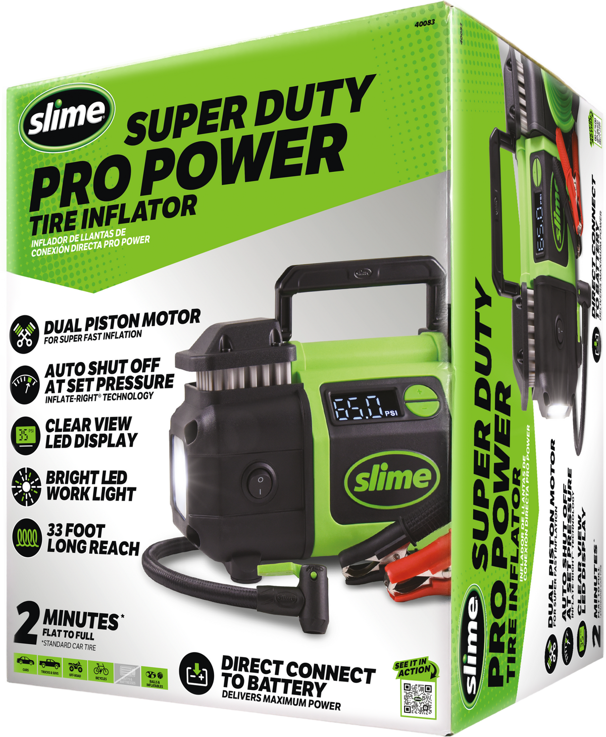 Slime Super Duty Pro Power Tire Inflator 40083