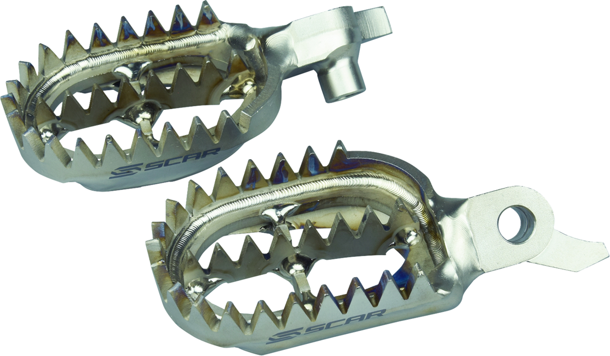 Scar Racing Gripper Titanium Foot Pegs