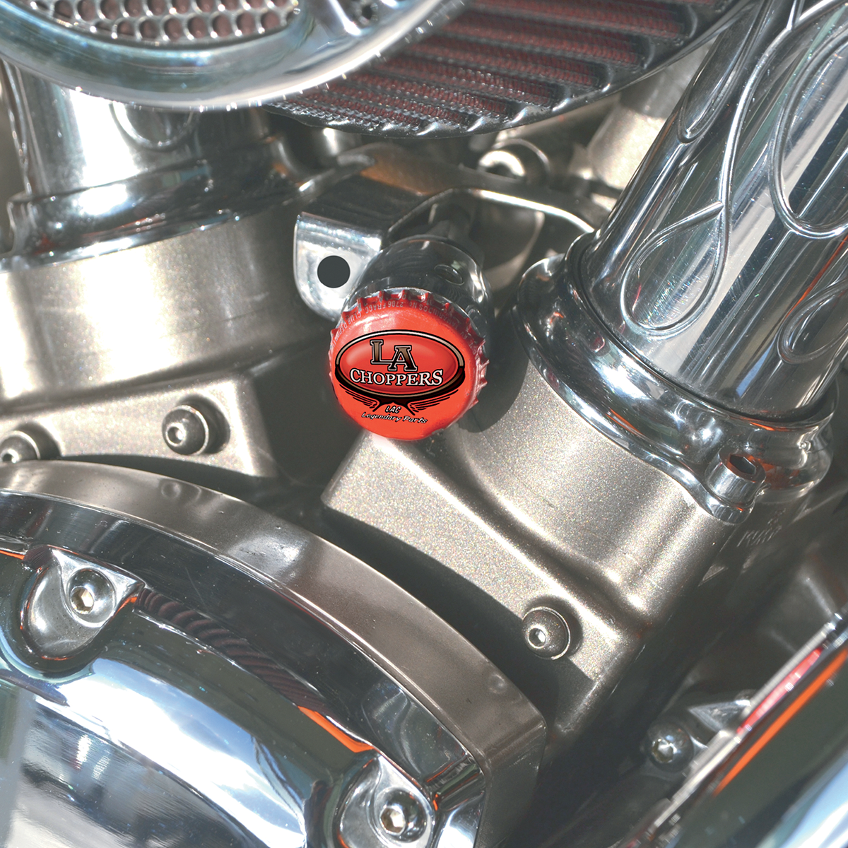 LA Choppers Bottle Cap Choke Cable Knob