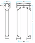 Biltwell Murdock O/S Risers