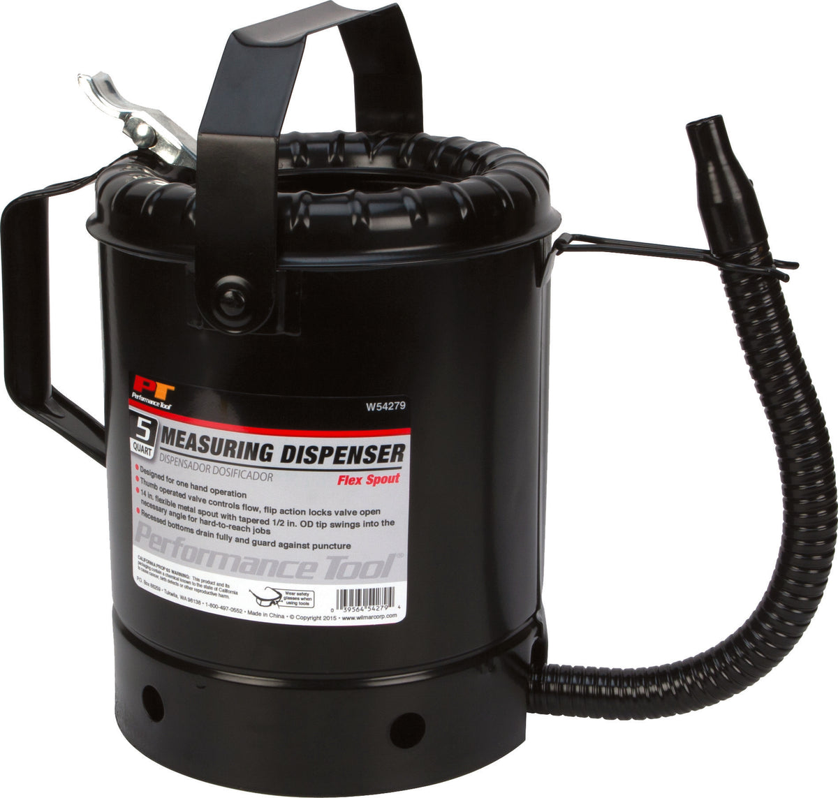 Performance Tool 5QT Flex Spout LIQ Dispensor W54279