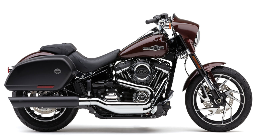 Cobra 909-TWINS 4" Slip-ONS Black FLSB 18-25 6520B for Harley-Davidson FLSB Softail Sport Glide 2018-2021