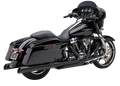 Cobra True Dual Headpipes Black FLH/FLT 17-24 6257RB for Harley-Davidson