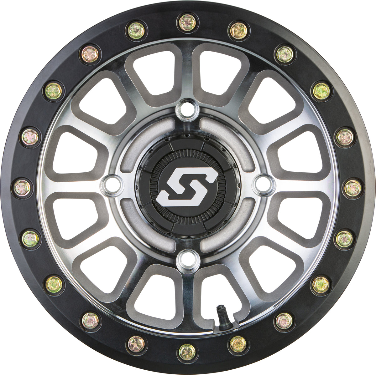 Sedona Sano BDLK Wheel 15X7 4/156 5+2 (+10MM) BLK/AS Cast A21MA-57056+10S