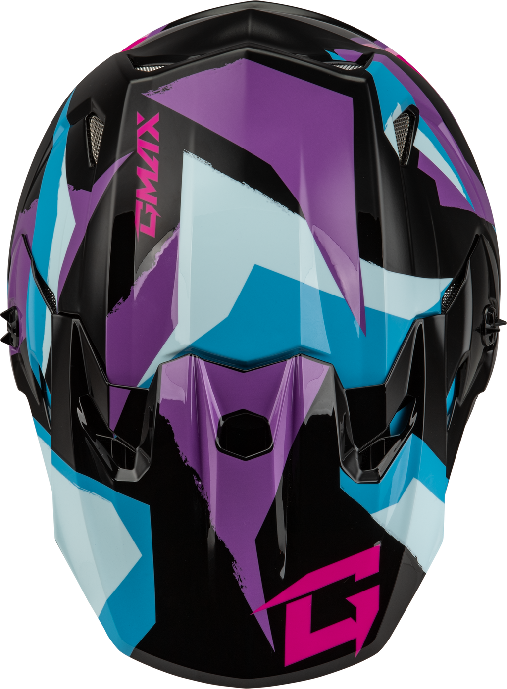 GMAX MX-96 Splinter Helmet Black/purple/blue MD D39611435