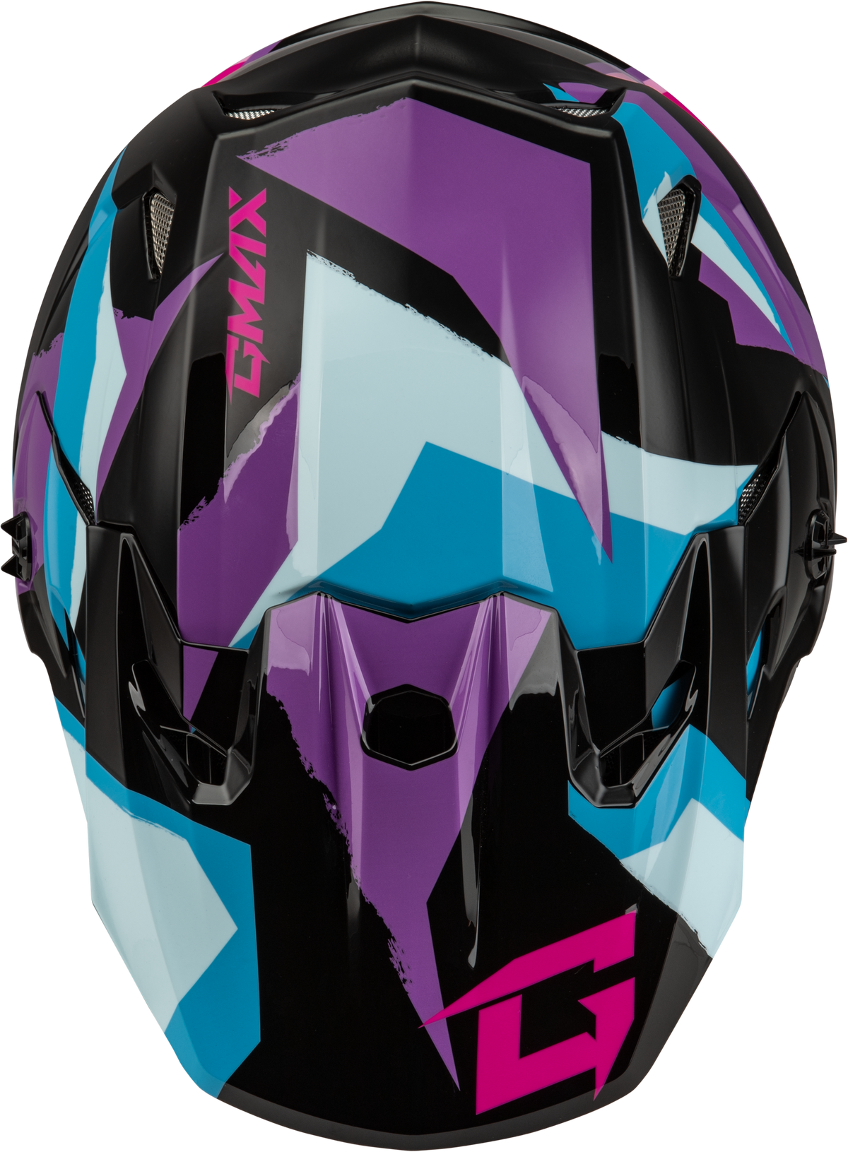 GMAX MX-96 Splinter Helmet Black/purple/blue MD D39611435