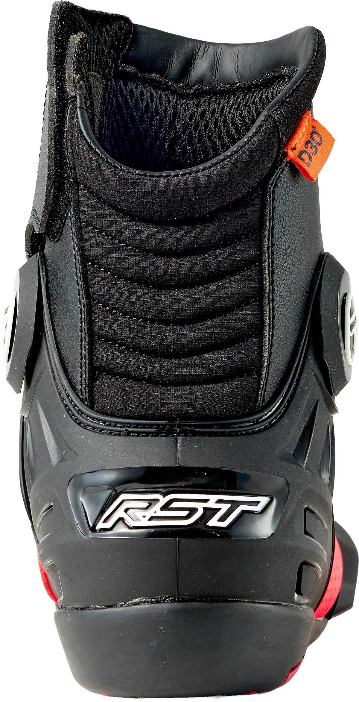 RST Tractech EVO D3O Short Boot Black/FLO Red 9 103697F.RED-42