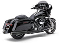 Cobra 4" NH Slip-ONS Black FLH/FLT 17-25 6109RB for Harley-Davidson