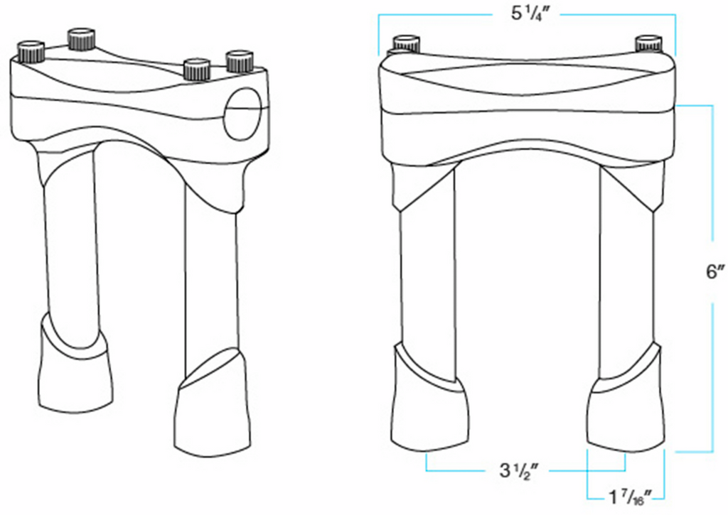 Biltwell Murdock Handlebar Risers