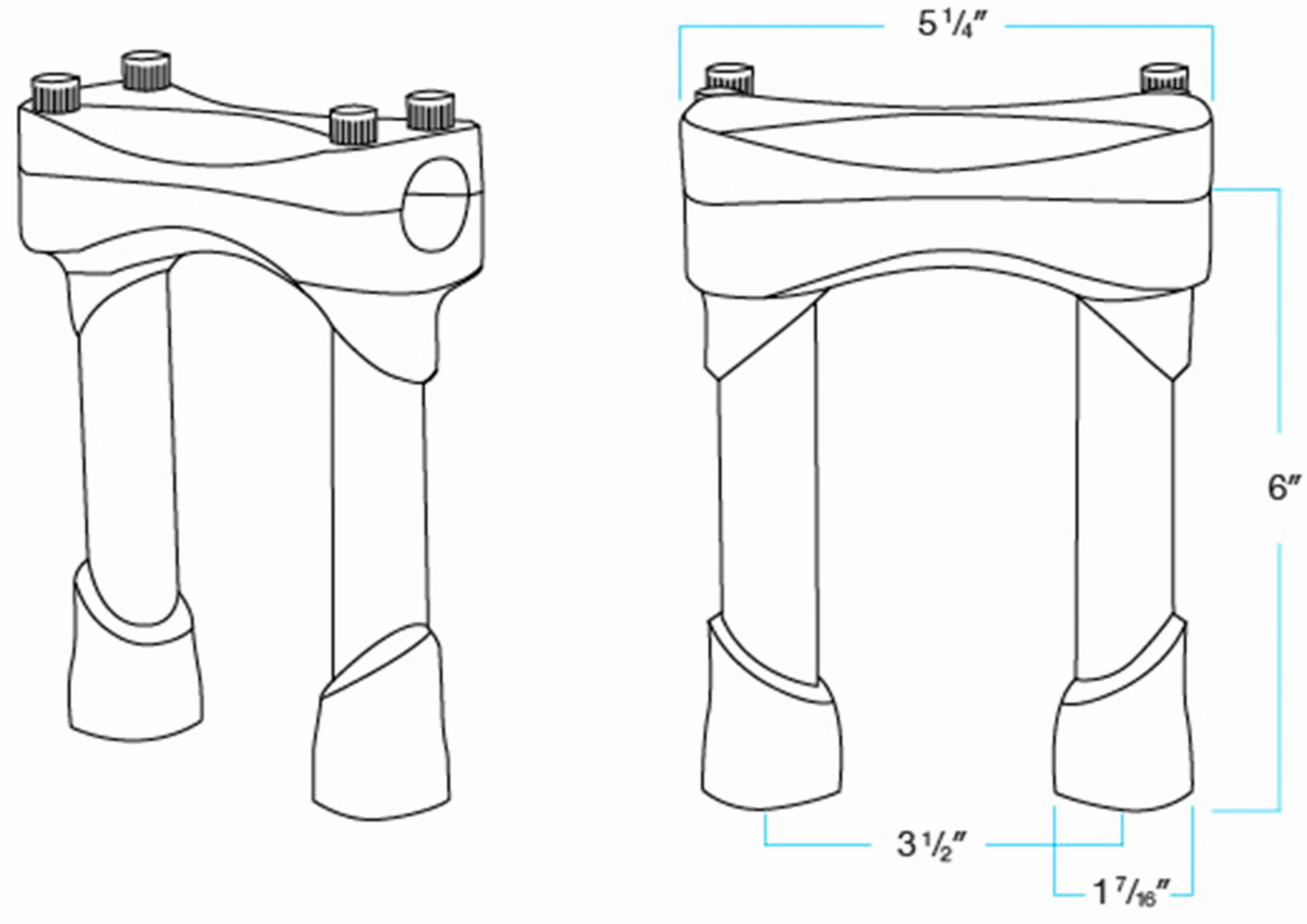 Biltwell Murdock Handlebar Risers
