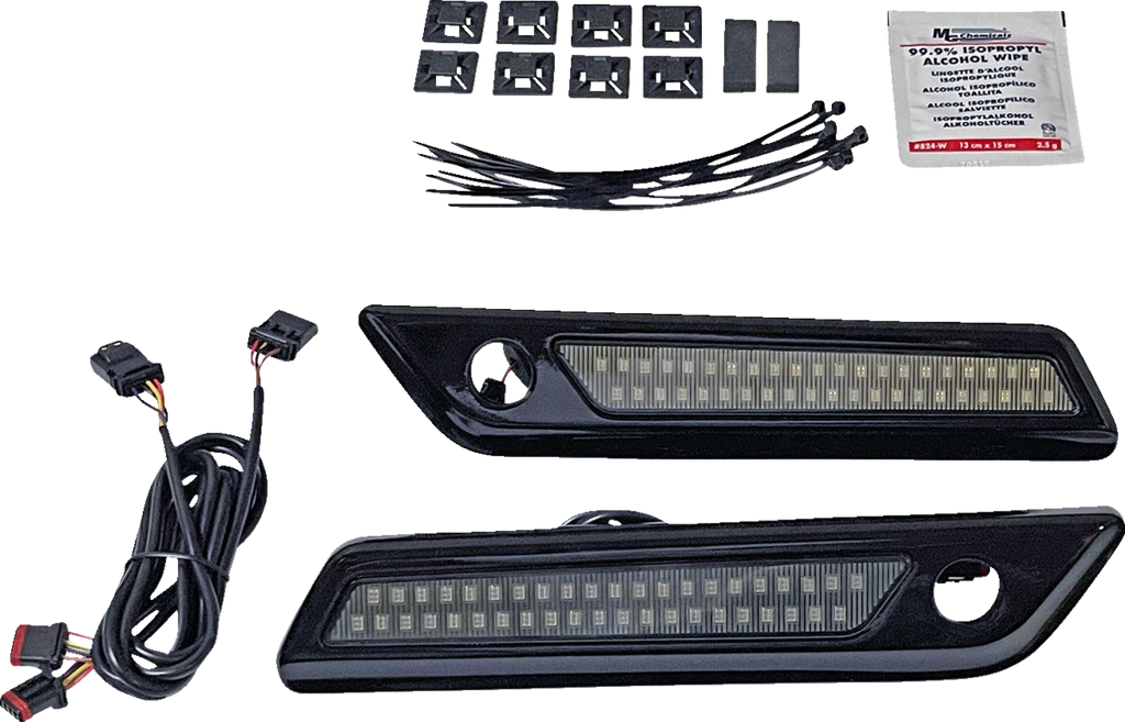 Custom Dynamics Saddlebag Latch Dual Color Accent Lights