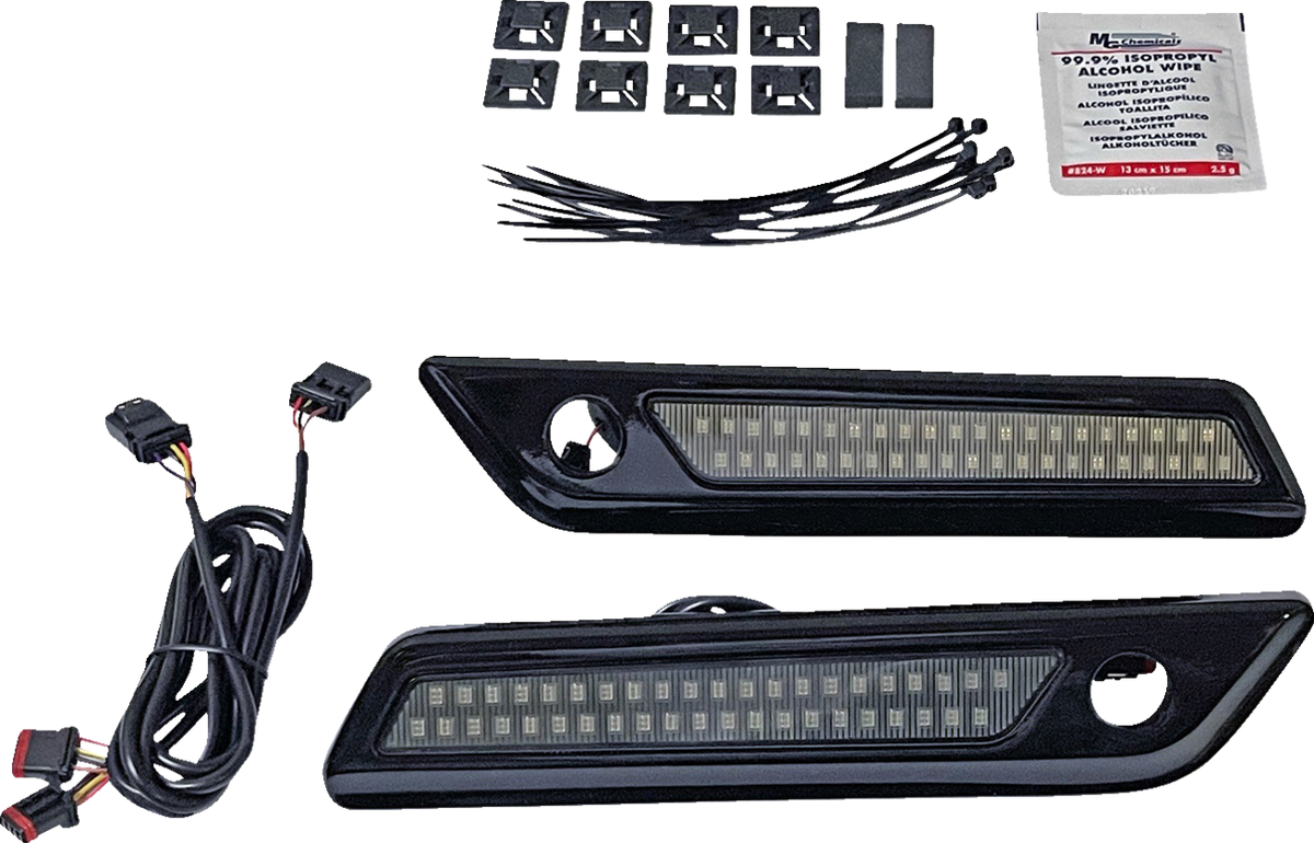 Custom Dynamics Saddlebag Latch Dual Color Accent Lights