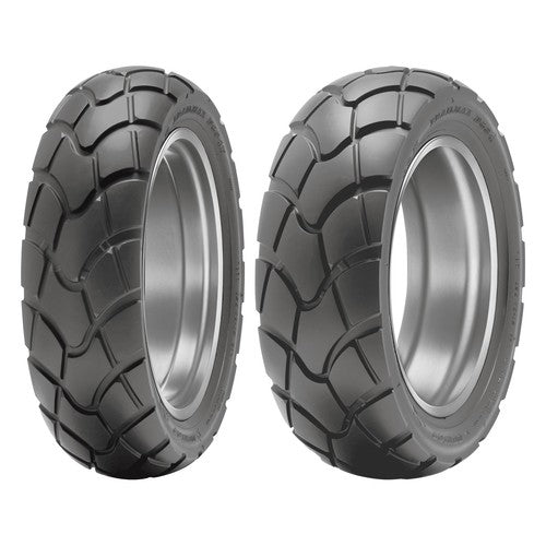 Dunlop D604 Front Rear Tire Set 120/70-12 + 130/70-12 Motorcycle Tires