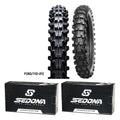 IRC M5B Evo 80/100-21 110/90-19 Tire & Tube Set for KTM Husqvarna Front Rear