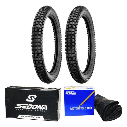 Shinko Trail Pro SR241 3.00-21 3.50-18 Tire & Tube Set for Suzuki Yamaha
