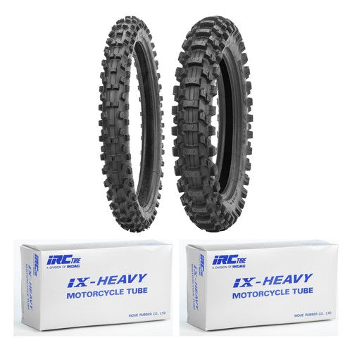 IRC Mini VX-10 70/100-17 90/100-14 Tire & Tube Set for Kawasaki Honda Front Rear