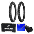 Shinko 244 Dual Sport 2.75-19 3.00-17 Tire & Tube Set for Kawasaki Front Rear