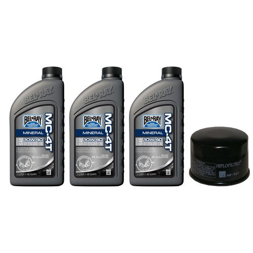 Yamaha Grizzly 700 Kodiak 700 Oil Change Kit 10W40 3L + Hiflo HF147 Filter ATV