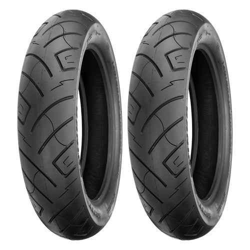 Shinko Black Wall SR777 & SR777 H.d. Front Rear Tire Set 150/80-16 + 150/80B16