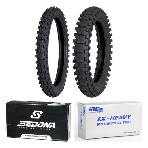 Dunlop Geomax MX34 80/100-21 100/100-18 Tire & Tube Set for KTM Yamaha