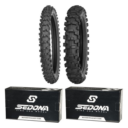 IRC VX30 80/100-21 110/90-19 Tire & Tube Set for KTM Husqvarna Front Rear
