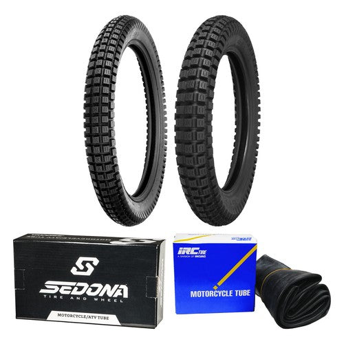 Shinko Trail Pro SR241 3.00-21 4.00-18 Tire & Tube Set for Yamaha Suzuki