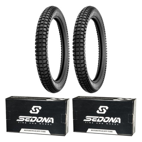 Shinko Trail Pro SR241 2.75-19 3.00-18 Tire & Tube Set for Yamaha Suzuki