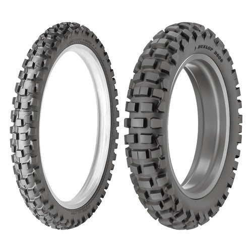 Dunlop D606 Front Rear Tire Set 90/90-21 + 130/90-18 Motorcycle Tires