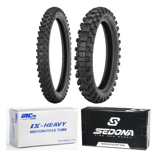 Sedona MX887IT 60/100-14 2.75-10 Tire & Tube Set for Cobra Front Rear Dirt Bike