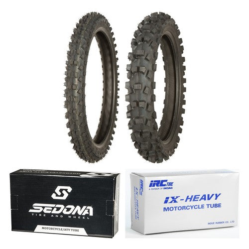 Shinko 540 80/100-21 110/100-18 Tire & Tube Set for KTM Husqvarna Front Rear