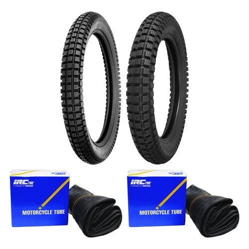 Shinko Trail Pro SR241 3.50-19 4.00-18 Tire & Tube Set for Yamaha Suzuki