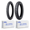Dunlop Geomax MX54 70/100-19 90/100-16 Tire & Tube Set for Kawasaki Honda