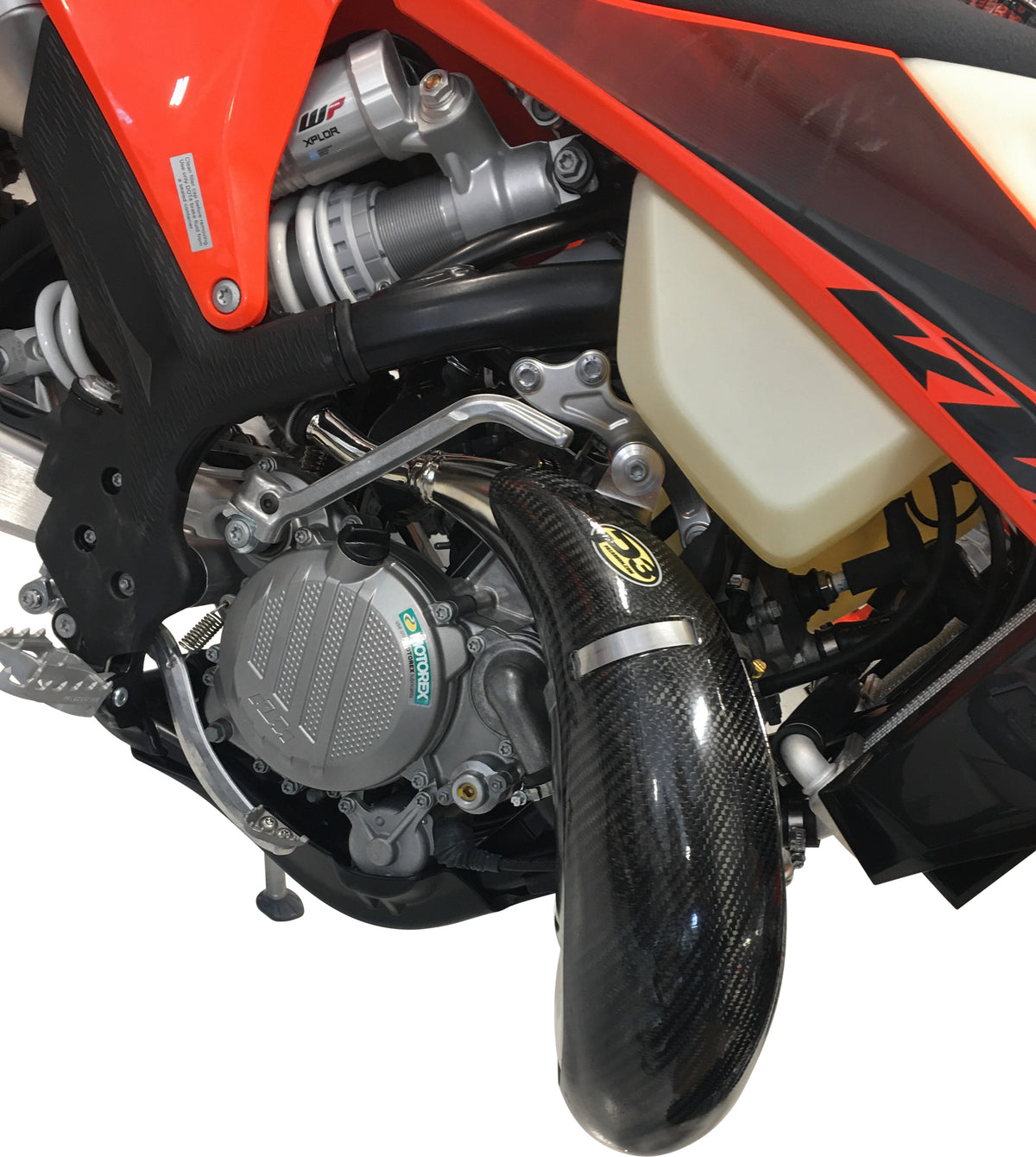 P3 Pipe Guard Carbon Fiber 101050 for Husqvarna / KTM