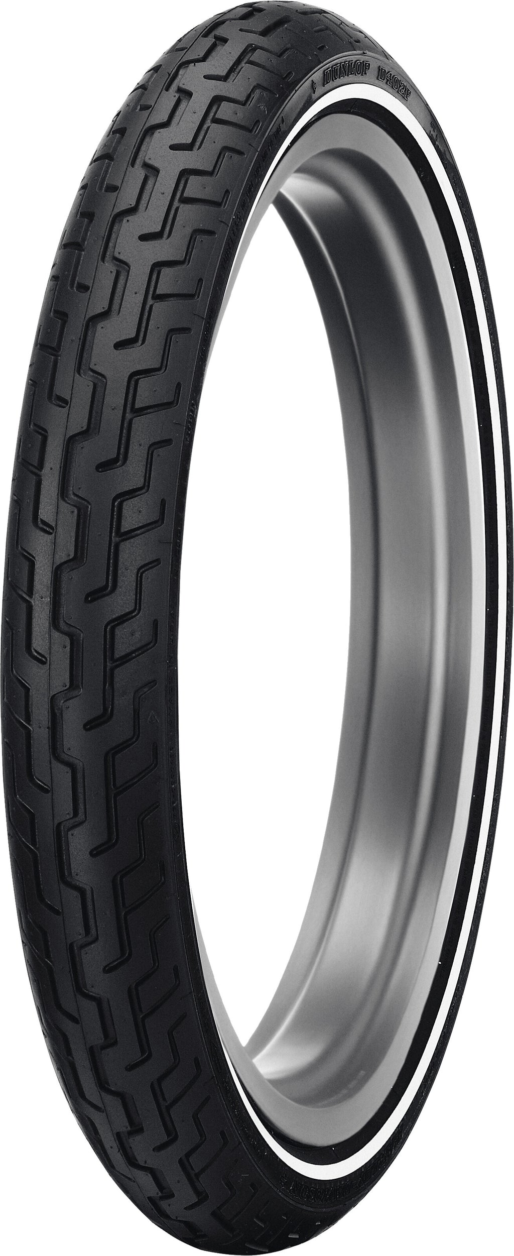 Dunlop D402 Whitewall Front Rear Tire Set MH90-21 + MU85B16 Motorcycle Tires