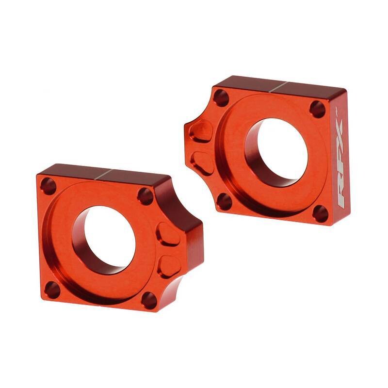 RFX Rear Axle Blocks Orange KTM/Husqvarna/Gas Fxab 50600 99OR for KTM 125 Exc / 125 SX & More