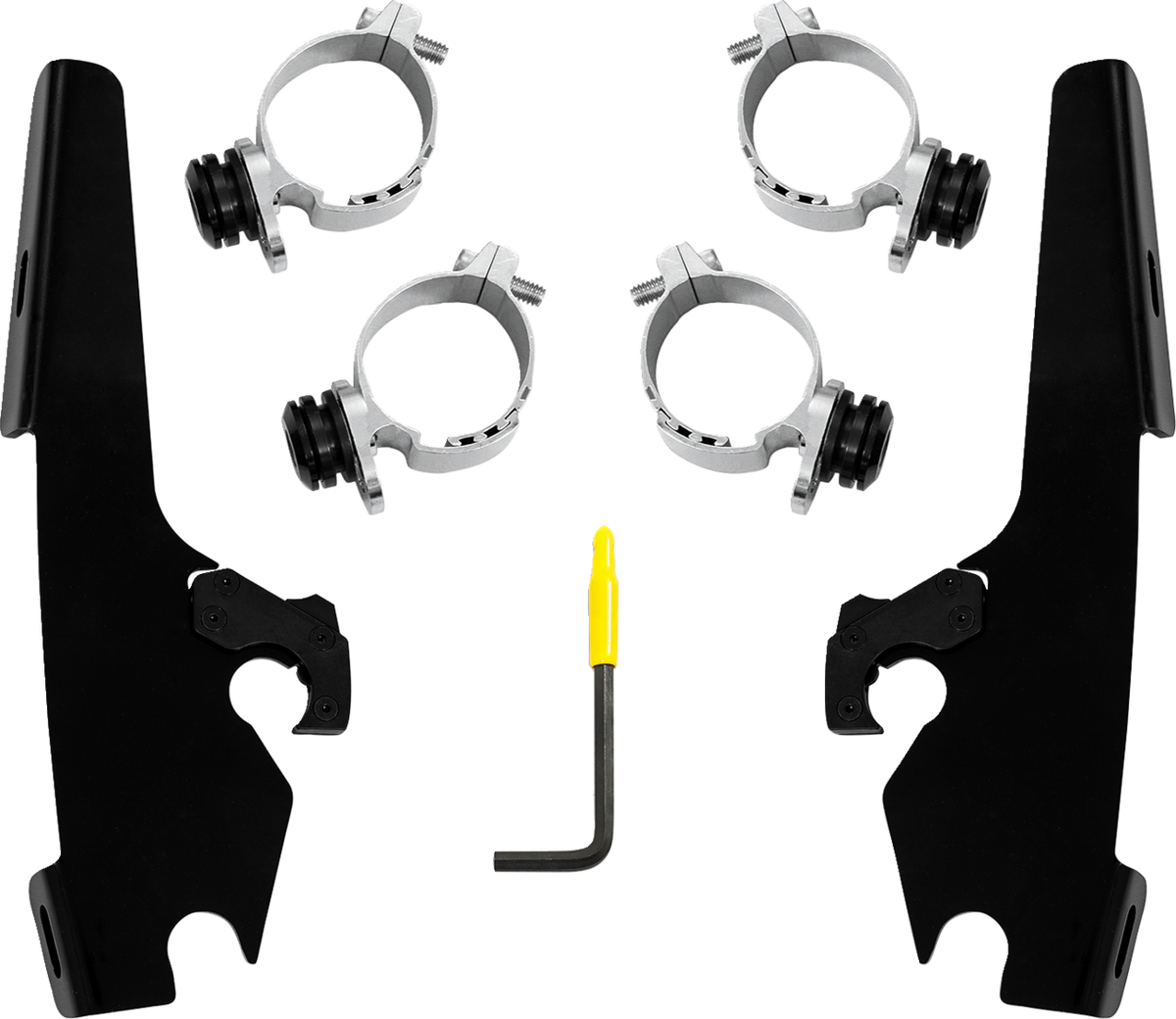 Memphis Shades Fats/Slim Windshield Trigger-Lock Complete Mount Kit