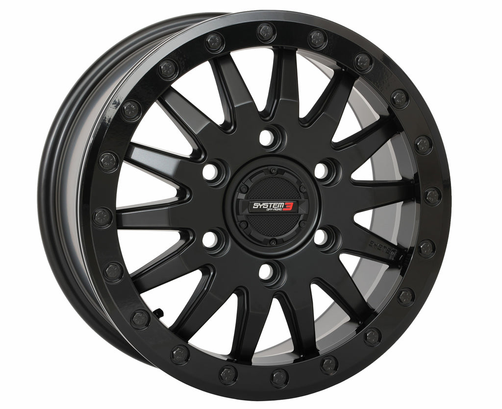 System 3 SB8 Wheel 15X7 5+2 (+38MM) 6/5.5 Matte Black 15S3-8565