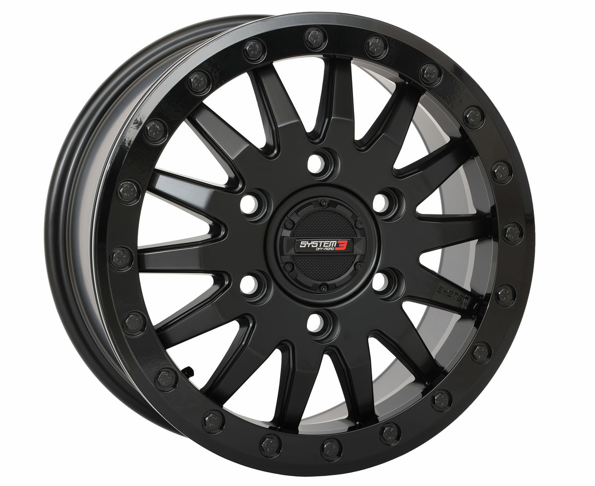 System 3 SB8 Wheel 15X7 6+1 (+68MM) 6/5.5 Matte Black 15S3-8566