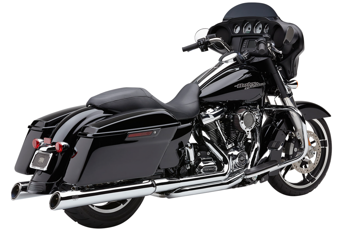 Cobra True Dual Headpipes Chrome FLH/FLT 17-24 6257 for Harley-Davidson