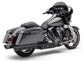 Cobra 909-TWINS 4" Slip-ONS Black FLH/FLT 17-25 6108RB for Harley-Davidson