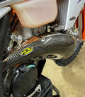 P3 Pipe Guard Carbon Fiber KTM/HUS 101081 for GasGas / Husqvarna / KTM