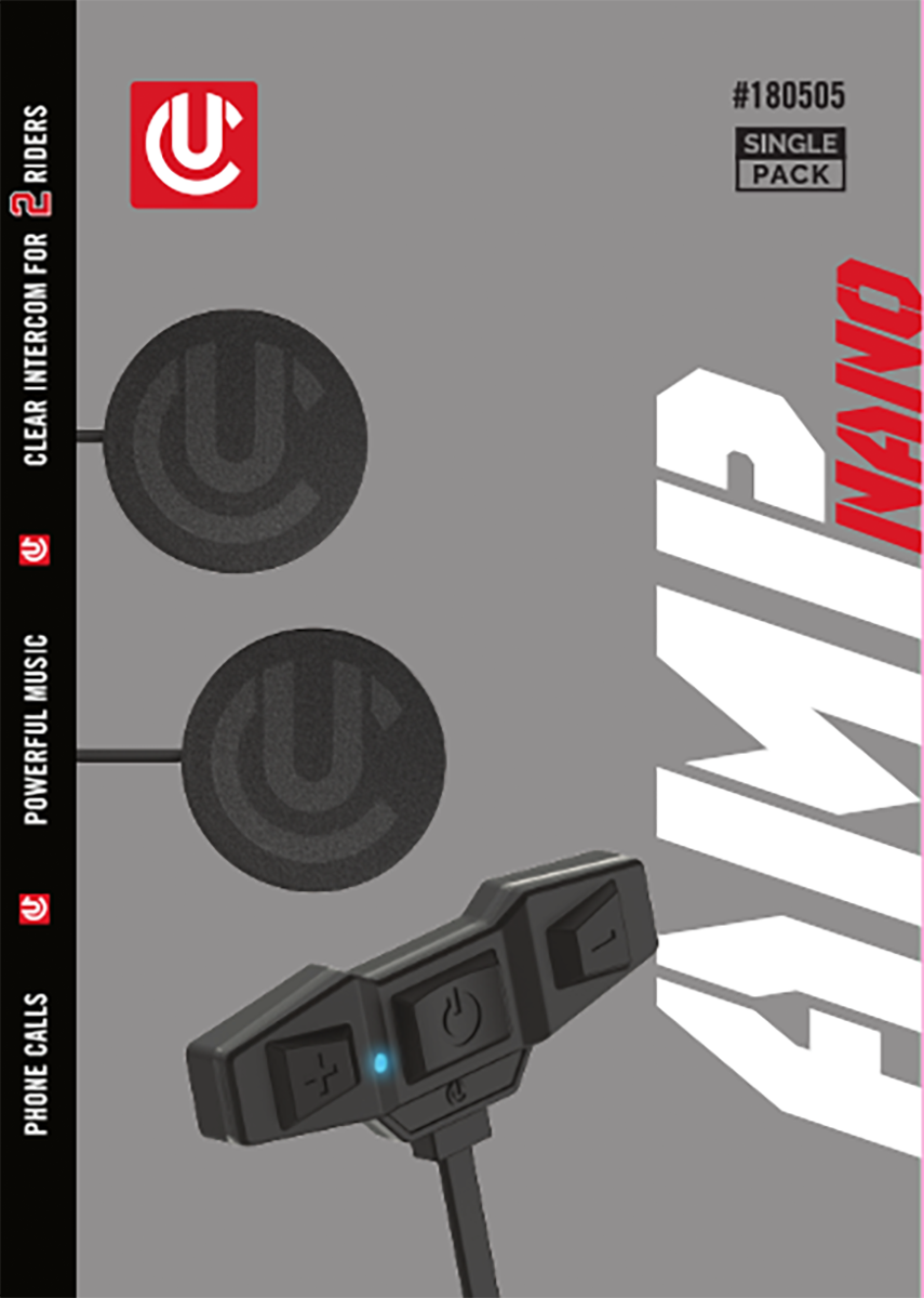 Uclear AMP NANO SINGLE KIT HELMET AUDIO SINGLE KIT