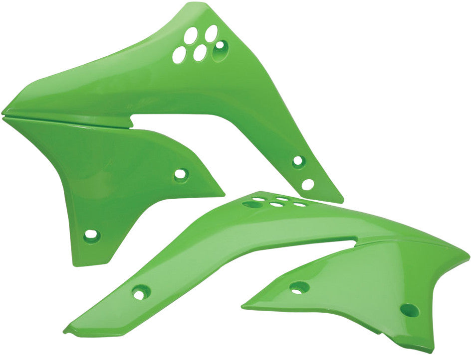 Acerbis Radiator Shrouds Green 2043750006 for Kawasaki KX450F 2006-2008