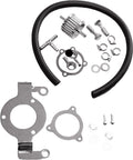 Harddrive Air Cleaner Brackets Complete MNT Kit Breather Hose Chrome Touring 08-16 120185 for Harley-Davidson FLHR Road King / FLHRC Road King Classic & More