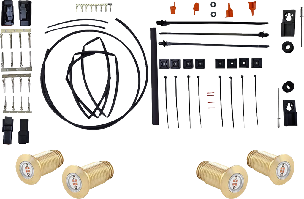 Paul Yaffe Bagger Nation Bag Bolts Taillight Kit with Lightning Bolts