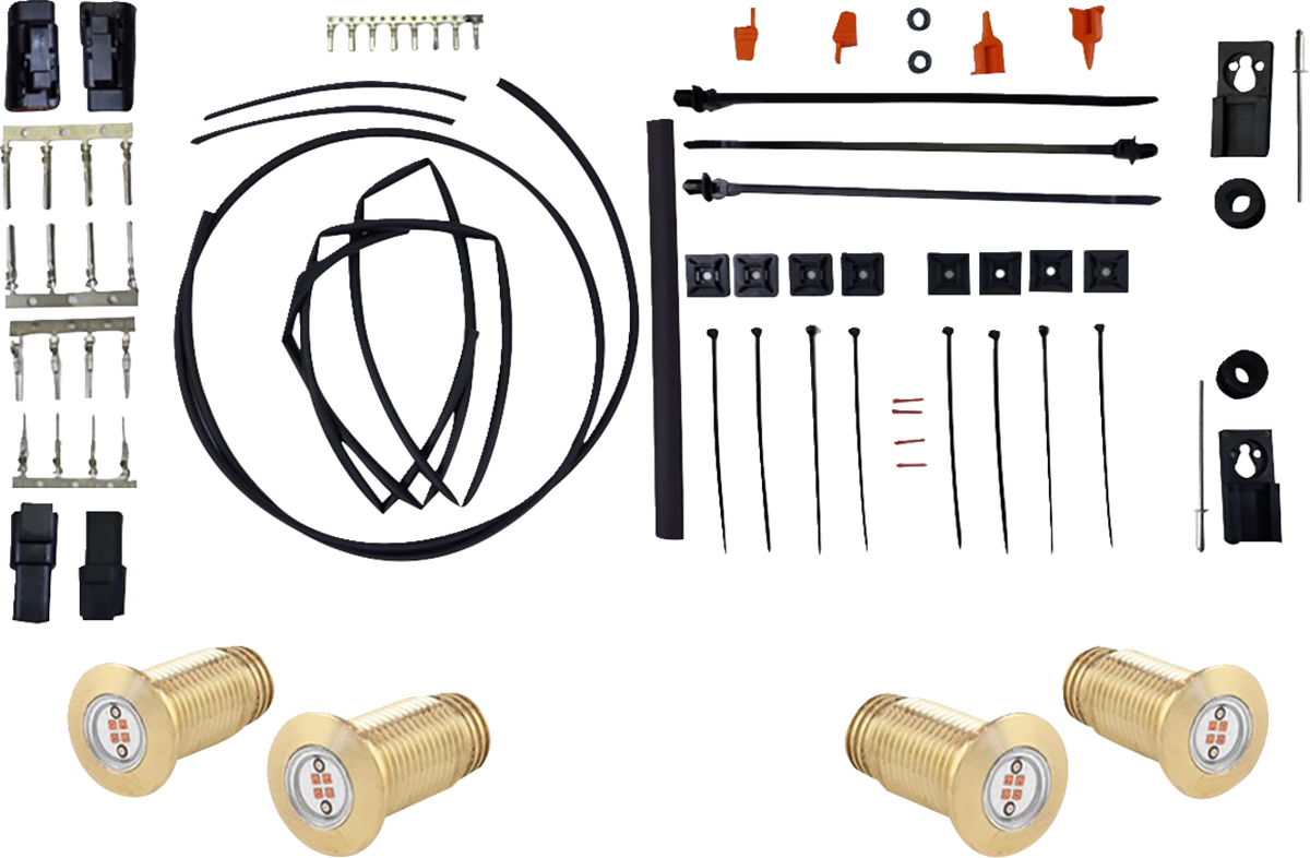 Paul Yaffe Bagger Nation Bag Bolts Taillight Kit with Lightning Bolts