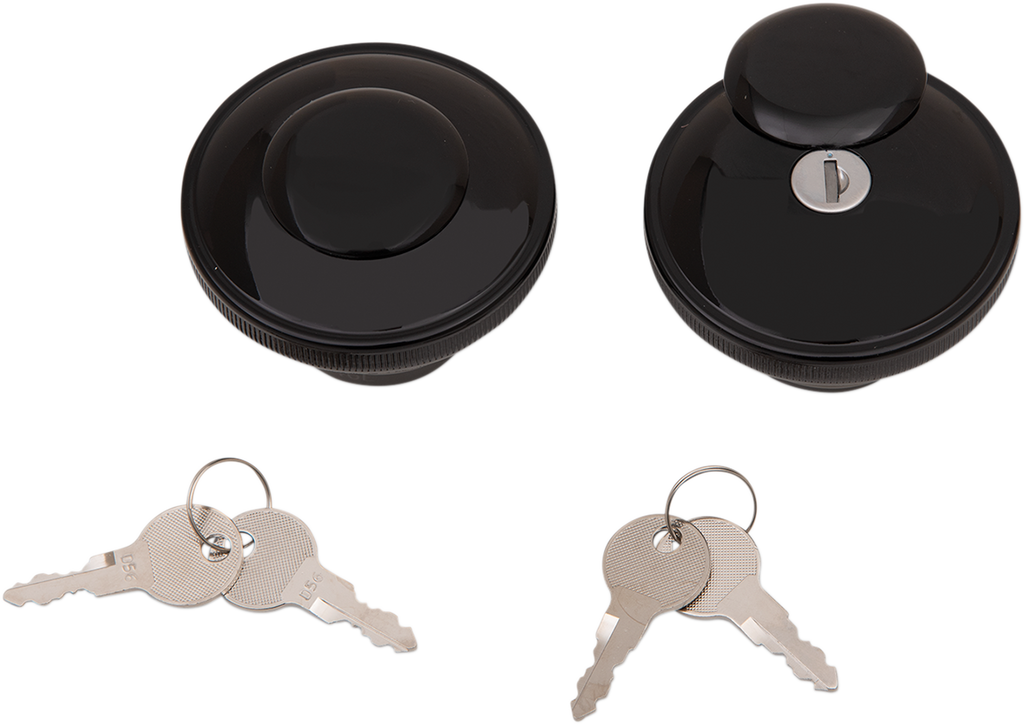 Drag Specialties Screw-In Locking Gas Cap — Non-Vented