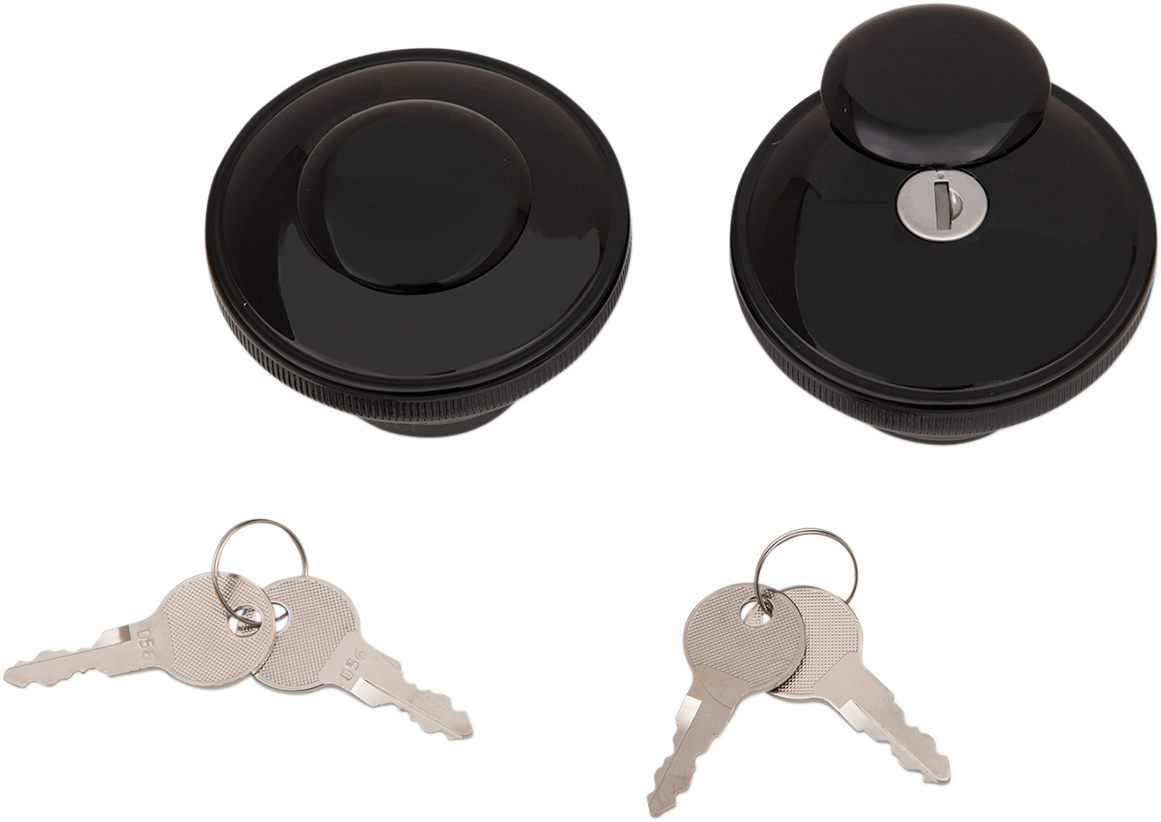 Drag Specialties Screw-In Locking Gas Cap — Non-Vented